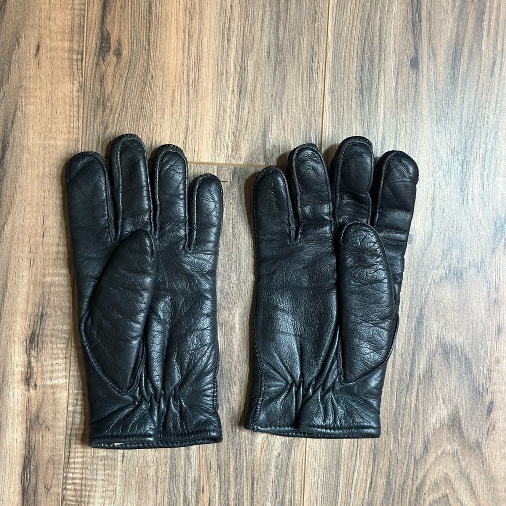 Black Leather Gloves for Men